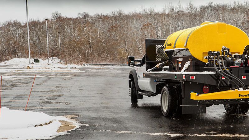 Deicer Sprayer for Melting Ice on Roadways
