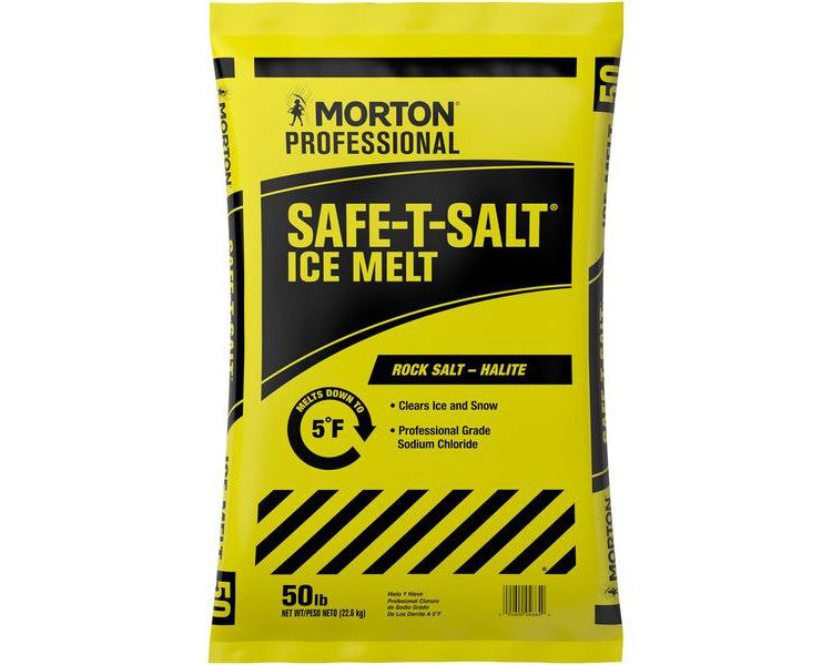Morton Safe-T-Salt Halite Rock Salt Snow and Ice Melt, 25 lb - Mariano's